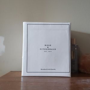 Rose and Fitzgerald brushed gold kettle